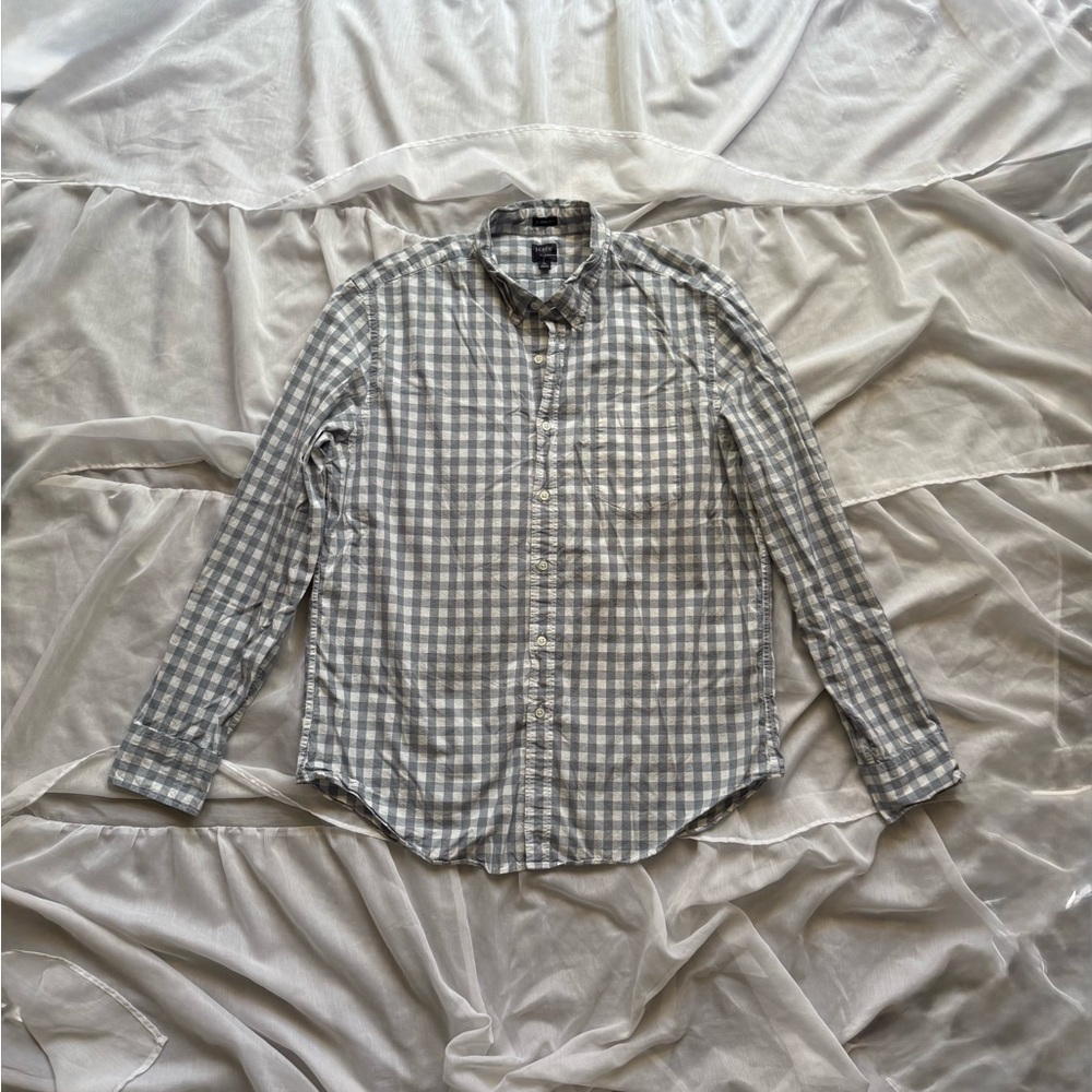 J. Crew Plaid Classic Fit Button Down Shirt